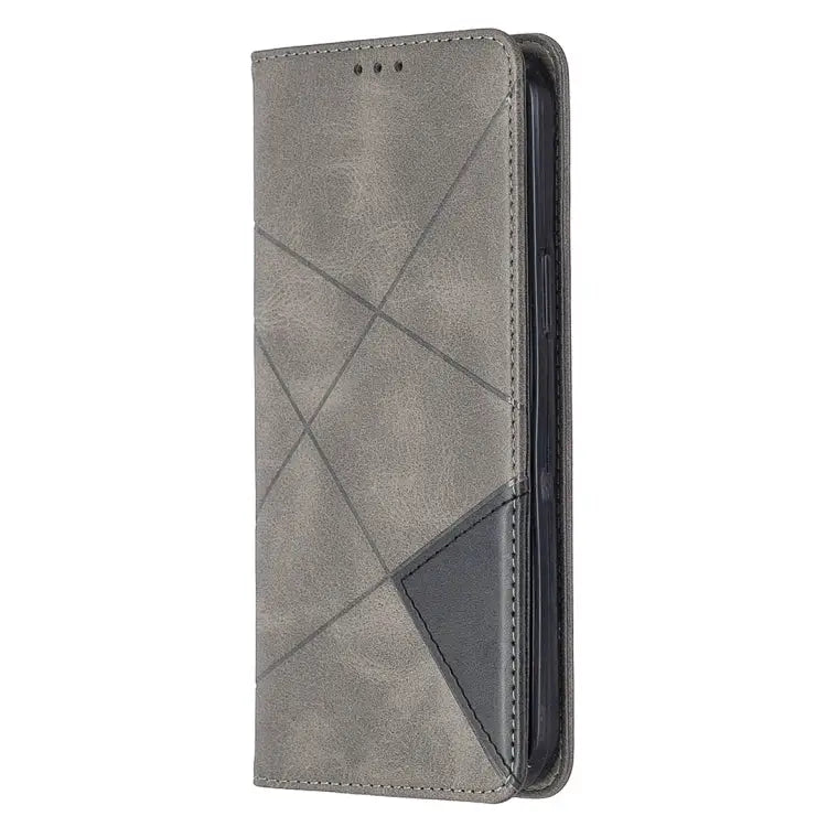Rhombus Texture Horizontal Flip Magnetic Leather Case with Holder & Card Slots For iPhone 12 Pro Max - Apple Accessories