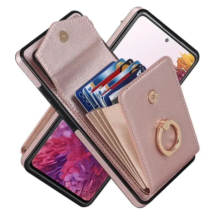 Ring Holder RFID Card Slot Phone Case For Samsung Galaxy S20 FE For Samsung Galaxy S20+ - For Samsung Galaxy S20 FE