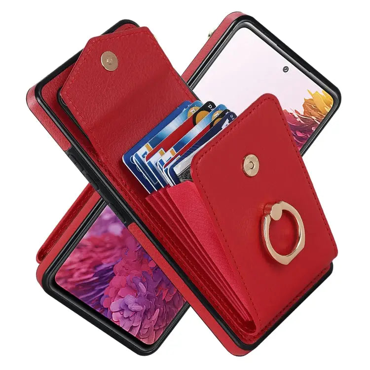 Ring Holder RFID Card Slot Phone Case For Samsung Galaxy S20 FE For Samsung Galaxy S20+ - For Samsung Galaxy S20 FE