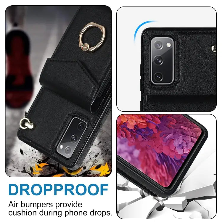 Ring Holder RFID Card Slot Phone Case For Samsung Galaxy S20 FE For Samsung Galaxy S20+ - Samsung Accessories