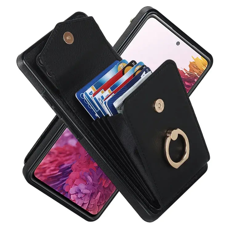 Ring Holder RFID Card Slot Phone Case For Samsung Galaxy S20 FE For Samsung Galaxy S20+ - For Samsung Galaxy S20 FE