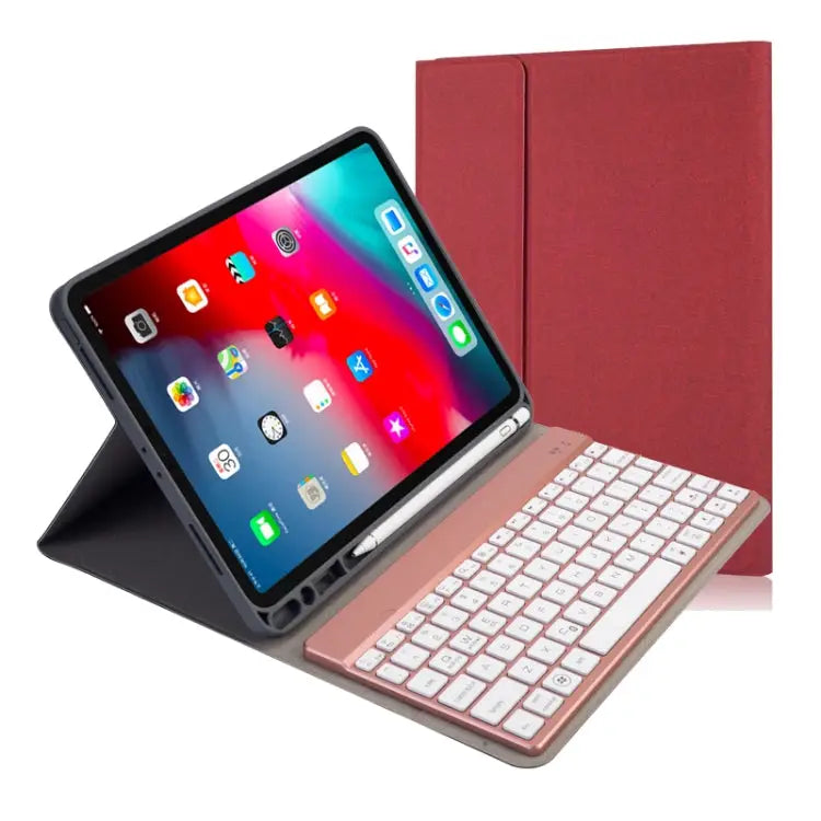 RK11A Backlight TPU Multi Color Light Bluetooth Keyboard Horizontal Flip Leather Case for iPad Pro 11 2020 / 2018