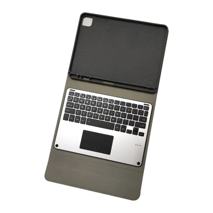 RK11L Aluminum Alloy Touch Bluetooth Keyboard Horizontal Flip Leather Case for iPad Pro 11 2020 / 2018 with Holder &