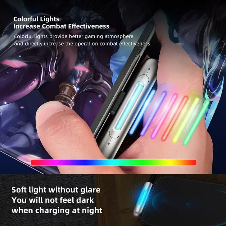 ROCK RCB0811 M3 20W USB-C/Type-C to 8 Pin Zinc Alloy Fast Charging Mobile Game Data Cable Length: 1m - Type-C to 8 Pin