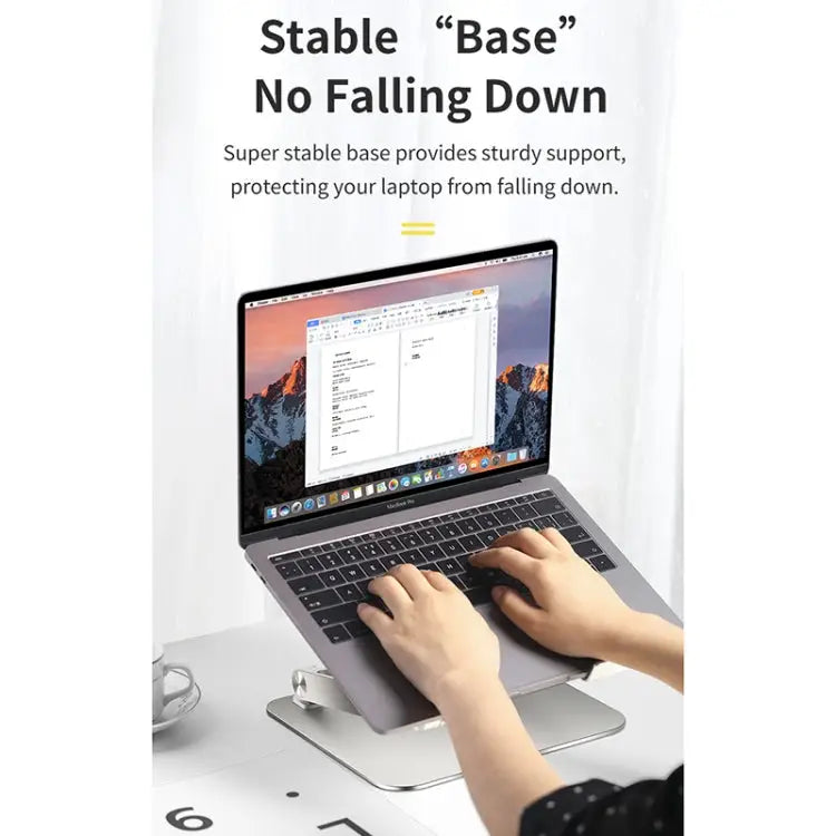 ROCK RPH0972 Aluminum Alloy Liftable Laptop Cooling Bracket - Apple Accessories