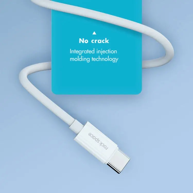 ROCK Space Z19 PD 20W 3A USB-C / Type-C to 8 Pin Fast Charging TPE Data Cable Cable Length: 1m - Z19