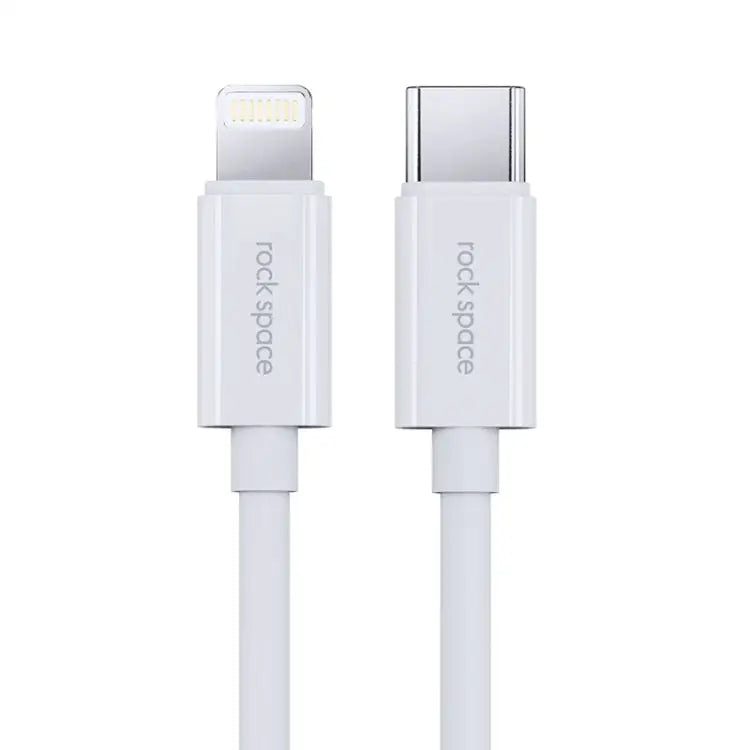 ROCK Space Z19 PD 20W 3A USB-C / Type-C to 8 Pin Fast Charging TPE Data Cable Cable Length: 1m - Z19
