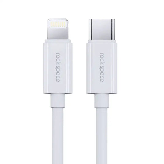 ROCK Space Z19 PD 20W 3A USB-C / Type-C to 8 Pin Fast Charging TPE Data Cable Cable Length: 1m - Z19