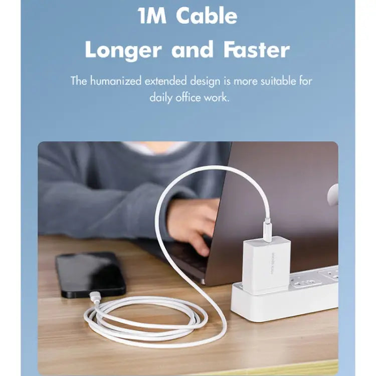 ROCK Space Z19 PD 20W 3A USB-C / Type-C to 8 Pin Fast Charging TPE Data Cable Cable Length: 1m - Z19