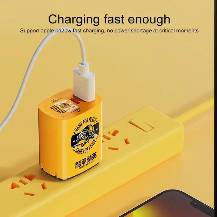 ROCK T42 PD 20W USB + TypeC / USB-C Dual Ports Fast Charging Travel Charger CN Plug - Charger