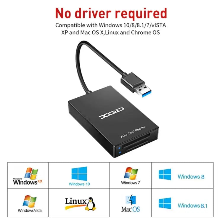 Rocketek CR312-A USB3.0 SD / XQD 2 in 1 Card Reader USB3.0 - USB3.0