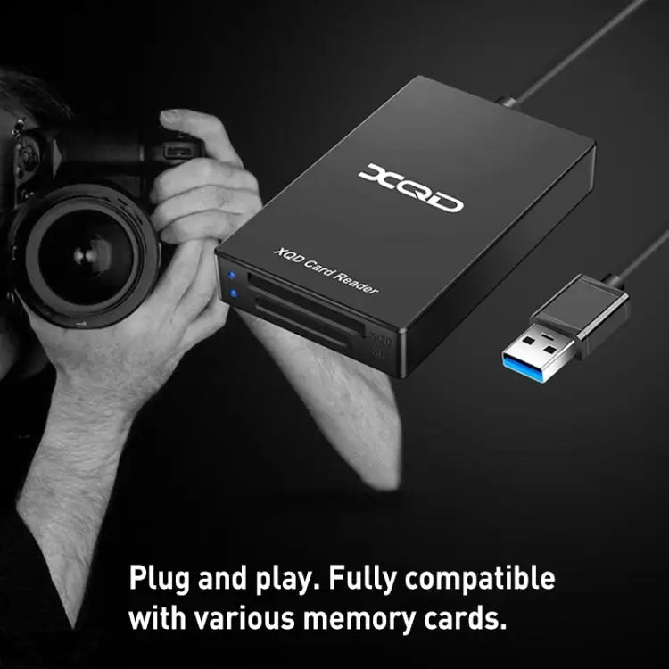 Rocketek CR312-A USB3.0 SD / XQD 2 in 1 Card Reader USB3.0 - USB3.0