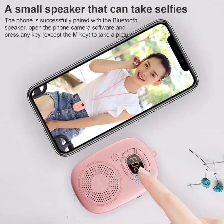Rolton E200 Mobile Phone Wireless Bluetooth Speaker Mini Portable Outdoor Small Audio Subwoofer Speaker Pink Blue Black