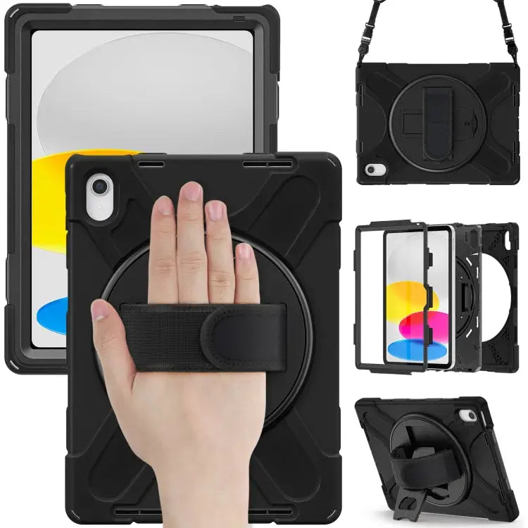 Rotatable Kickstand Grip Heavy Duty Hard Rugged Tablet Case For iPad 10th Gen 10.9 2022 - For iPad 10th Gen 10.9 2022