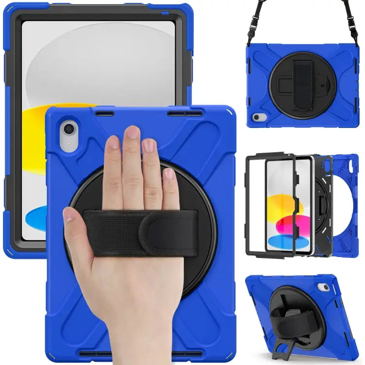 Rotatable Kickstand Grip Heavy Duty Hard Rugged Tablet Case For iPad 10th Gen 10.9 2022 - For iPad 10th Gen 10.9 2022