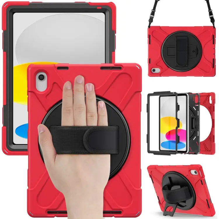Rotatable Kickstand Grip Heavy Duty Hard Rugged Tablet Case For iPad 10th Gen 10.9 2022 - For iPad 10th Gen 10.9 2022