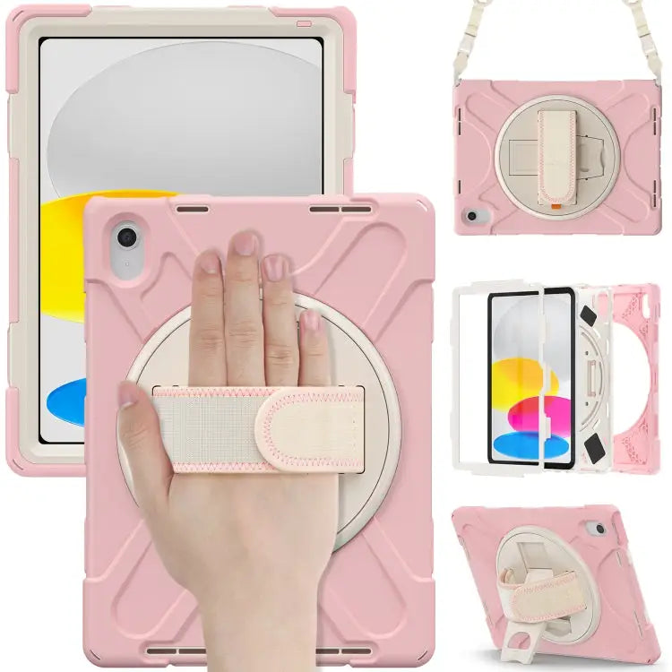 Rotatable Kickstand Grip Heavy Duty Hard Rugged Tablet Case For iPad 10th Gen 10.9 2022 - For iPad 10th Gen 10.9 2022