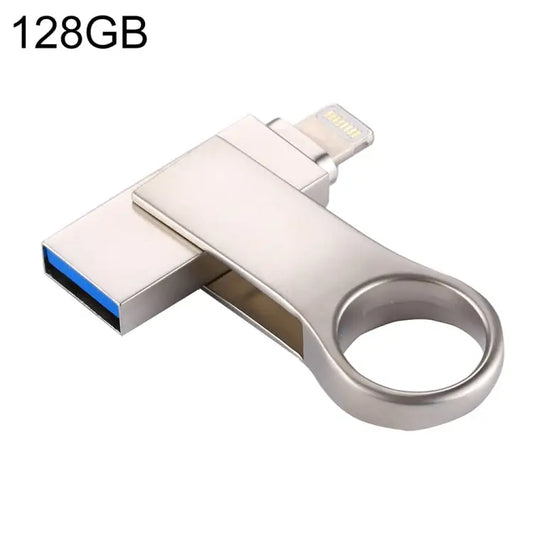 RQW-10D 2 in 1 USB 2.0 & 8 Pin 128GB Flash Drive - RQW-10D
