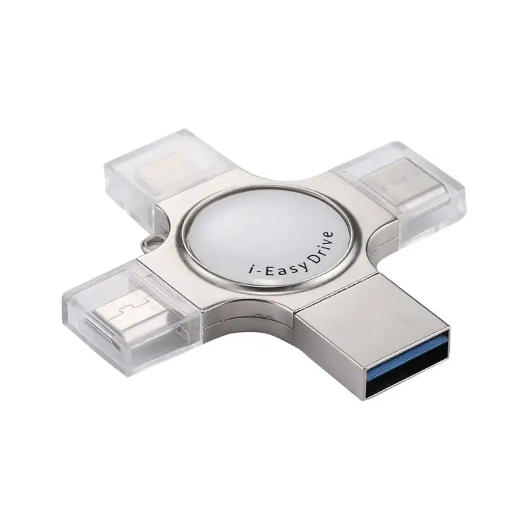 RQW-11S 4 in 1 USB 2.0 & 8 Pin & Micro USB & USB-C / Type-C 16GB Flash Drive - RQW-11S