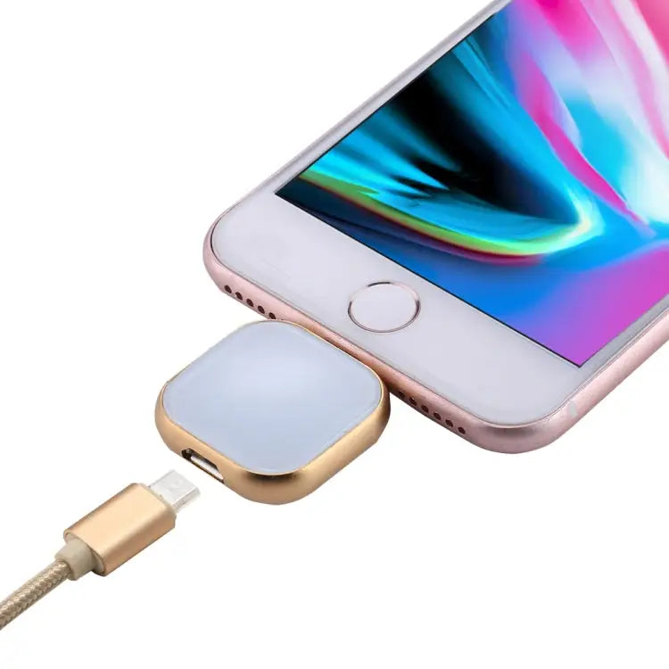RQW-18S 8 Pin 64GB Multi-functional Flash Disk Drive with USB / Micro USB to Micro USB Cable - RQW-18S Gold