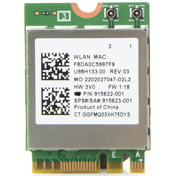 RTL8822BE Dual Band AC 433M Network Adapter Card Bluetooth 4.0 Wireless Network Adapter Card for Dell / ASUS / Toshiba