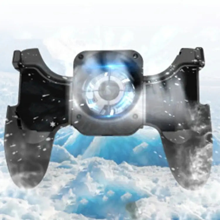 S-02 Six-finger Linkage Cool Wind Cooling Mobile Phone Gamepad with Bracket Suitable for 4.7-6.5 inch Mobile Phones