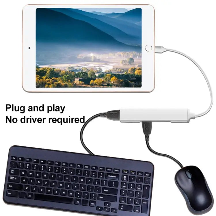S-206 3 in 1 8 Pin Male to 2 x USB 3.0 + 8 Pin Female Camera Reader Adapter S-206 - S-206