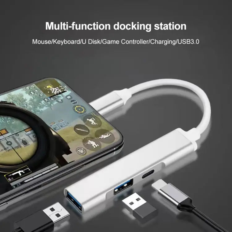 S-206 3 in 1 8 Pin Male to 2 x USB 3.0 + 8 Pin Female Camera Reader Adapter S-206 - S-206