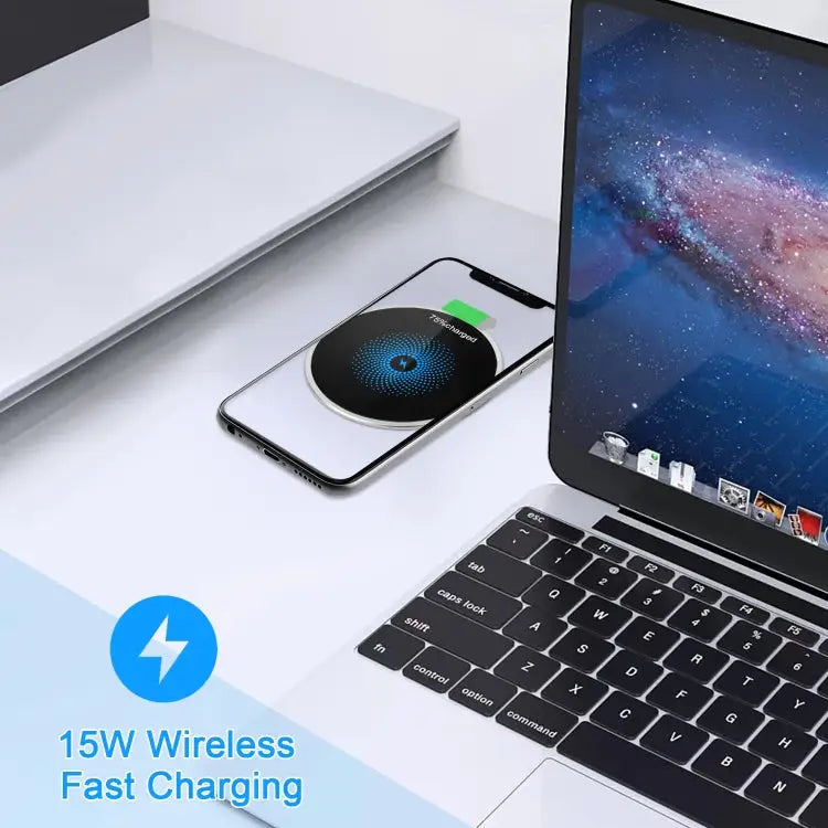S50 15W Ultra-thin Desktop Embedded Wireless Charger embedded