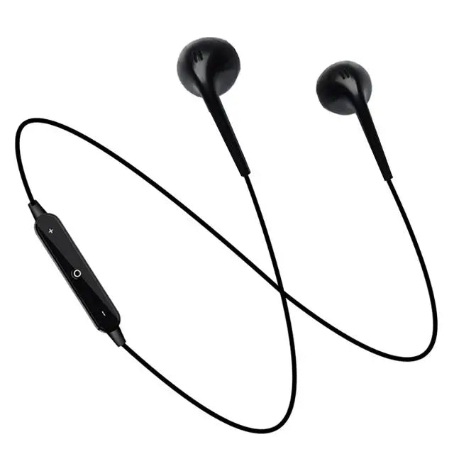 S6 Sport Wireless Bluetooth Earphone for iPhone / Xiaomi / Huawei with Mic - Black
