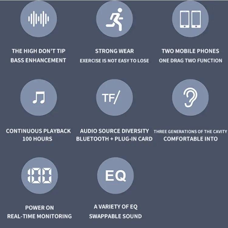 S720 Neck-Mounted Bluetooth Headphone Support TF Card
