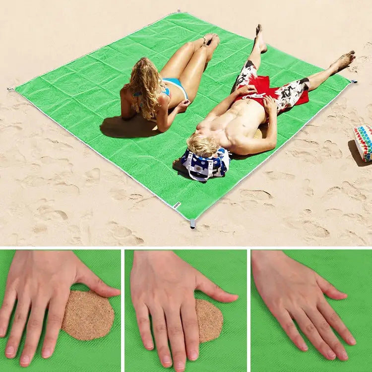 Sand Free Mat Lightweight Foldable Outdoor Picnic Mattress Camping Cushion Beach Mat Size: 2x2m 2 x 2m(Pink) 2 x