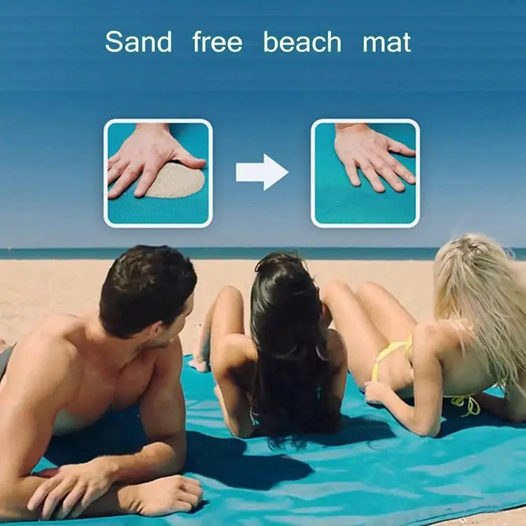 Sand Free Mat Lightweight Foldable Outdoor Picnic Mattress Camping Cushion Beach Mat Size: 2x2m 2 x 2m(Pink) 2 x