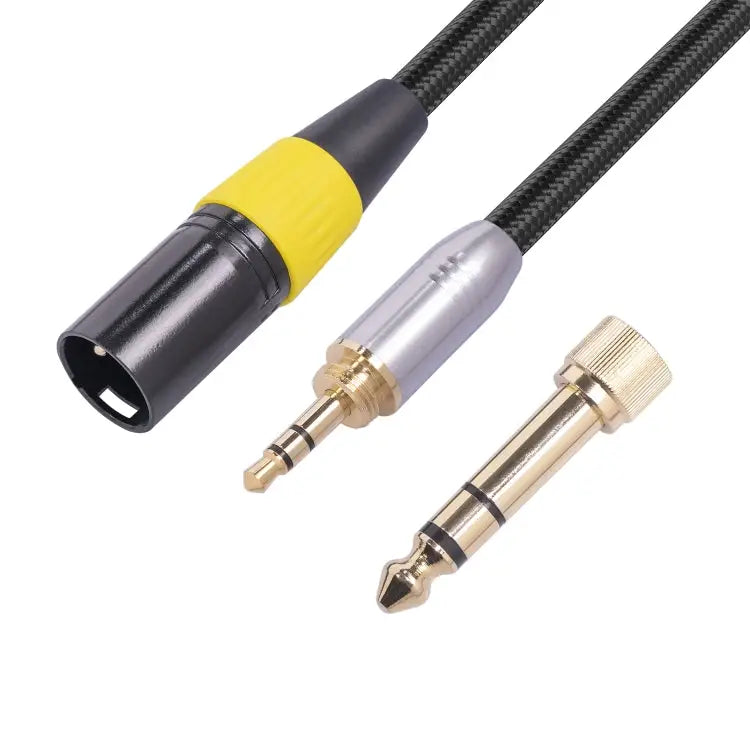SB423K108-03 6.35mm + 3.5mm Male to XLR 3pin Male Audio Cable Length: 30cm 6.35mm + 3.5mm to XLR - 6.35mm + 3.5mm to XLR