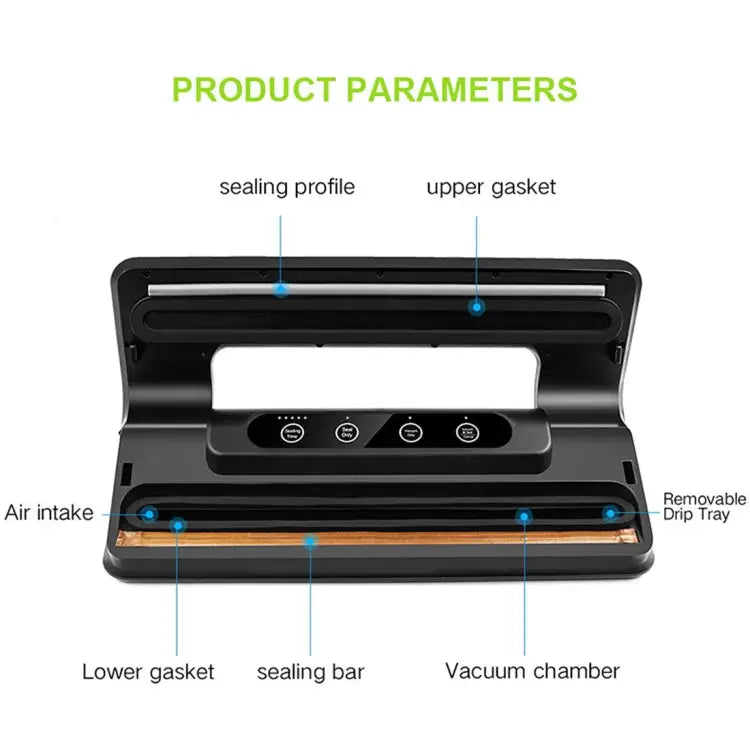 Sealing Film Roll Film PP Material Transparent Seal Film Cup US Plug Vacuum Sealer - Vacuum Sealer