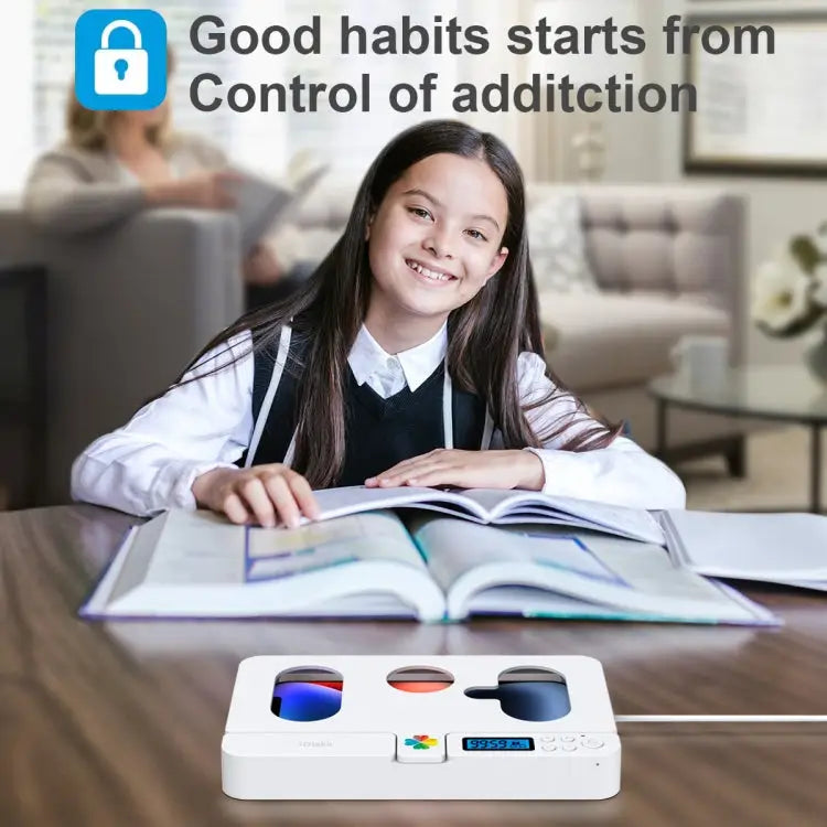 Self-discipline Smart Phone Lock Timing Box lock01 White - lock01 White