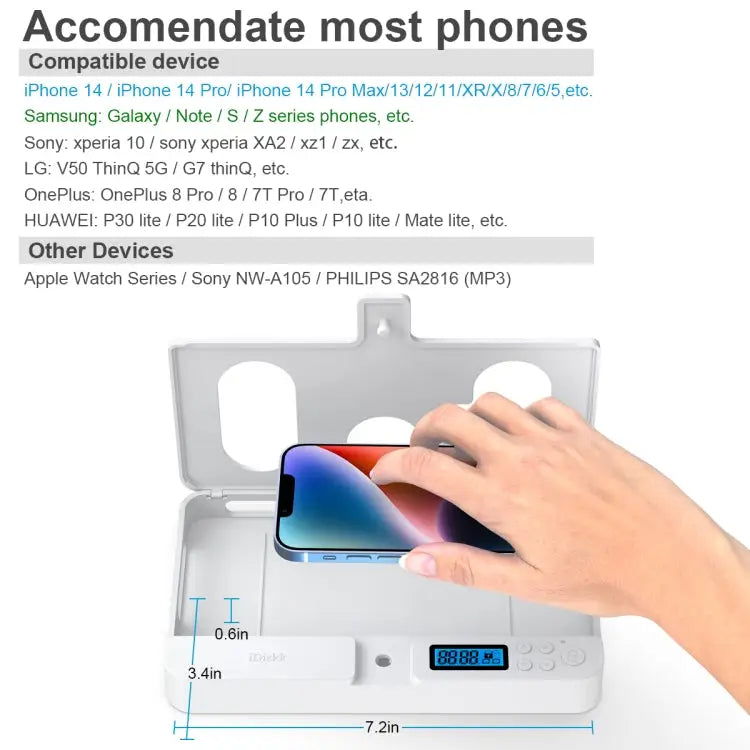 Self-discipline Smart Phone Lock Timing Box lock01 White - lock01 White