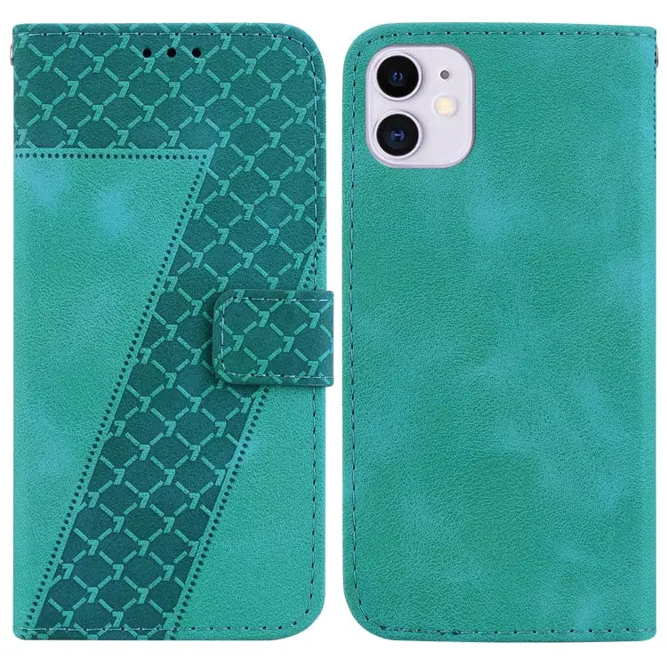 Seven-shaped Embossed Leather Phone Case For iPhone 12 mini For iPhone 11 Pro Max For iPhone 11 For iPhone 11 Pro