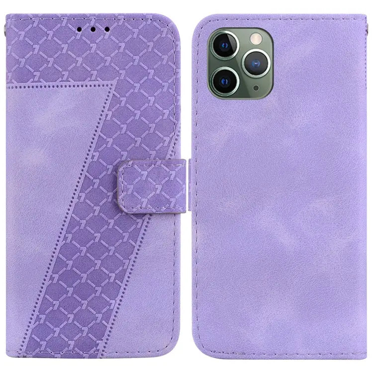 Seven-shaped Embossed Leather Phone Case For iPhone 12 mini For iPhone 11 Pro Max For iPhone 11 For iPhone 11 Pro