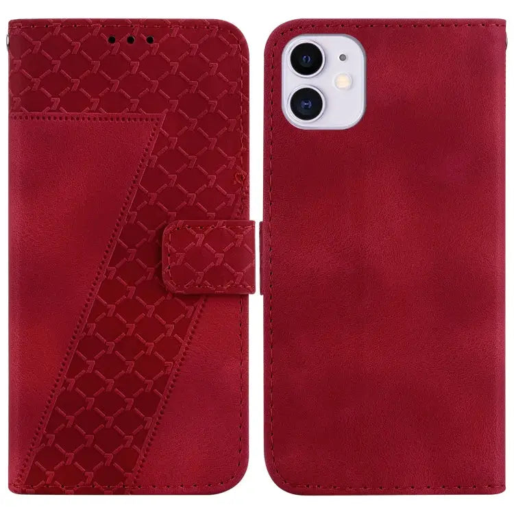 Seven-shaped Embossed Leather Phone Case For iPhone 12 mini For iPhone 11 Pro Max For iPhone 11 For iPhone 11 Pro