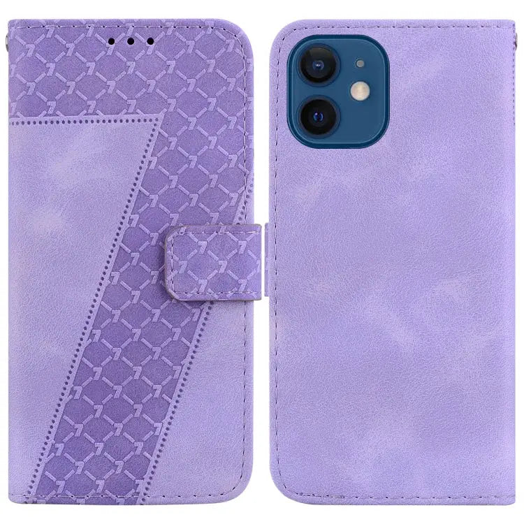 Seven-shaped Embossed Leather Phone Case For iPhone 12 mini For iPhone 11 Pro Max For iPhone 11 For iPhone 11 Pro