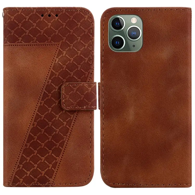 Seven-shaped Embossed Leather Phone Case For iPhone 12 mini For iPhone 11 Pro Max For iPhone 11 For iPhone 11 Pro