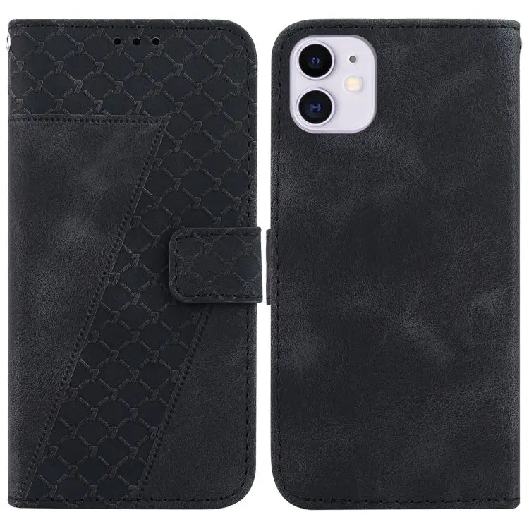 Seven-shaped Embossed Leather Phone Case For iPhone 12 mini For iPhone 11 Pro Max For iPhone 11 For iPhone 11 Pro