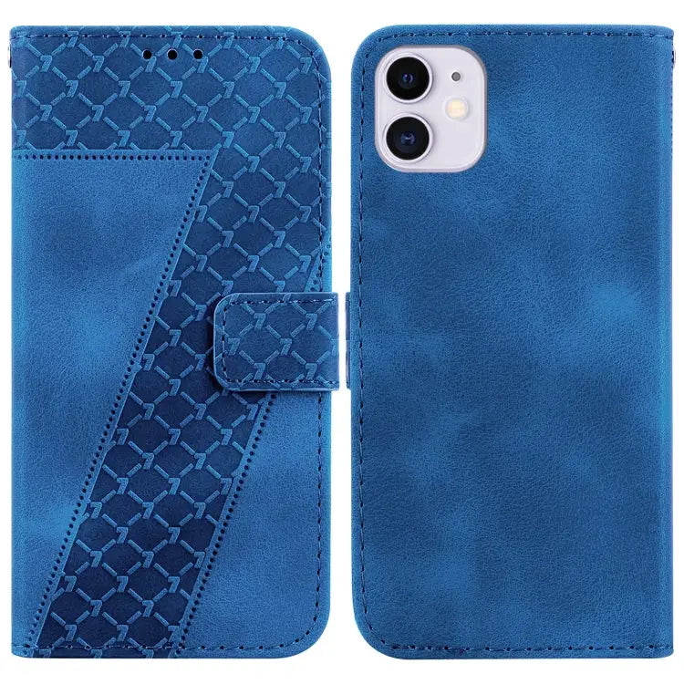 Seven-shaped Embossed Leather Phone Case For iPhone 12 mini For iPhone 11 Pro Max For iPhone 11 For iPhone 11 Pro