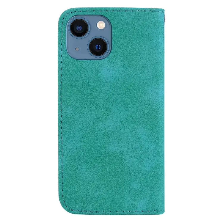 Seven-shaped Embossed Leather Phone Case For iPhone 13 For iPhone 13 mini For iPhone 12 / 12 Pro For iPhone 12 Pro Max