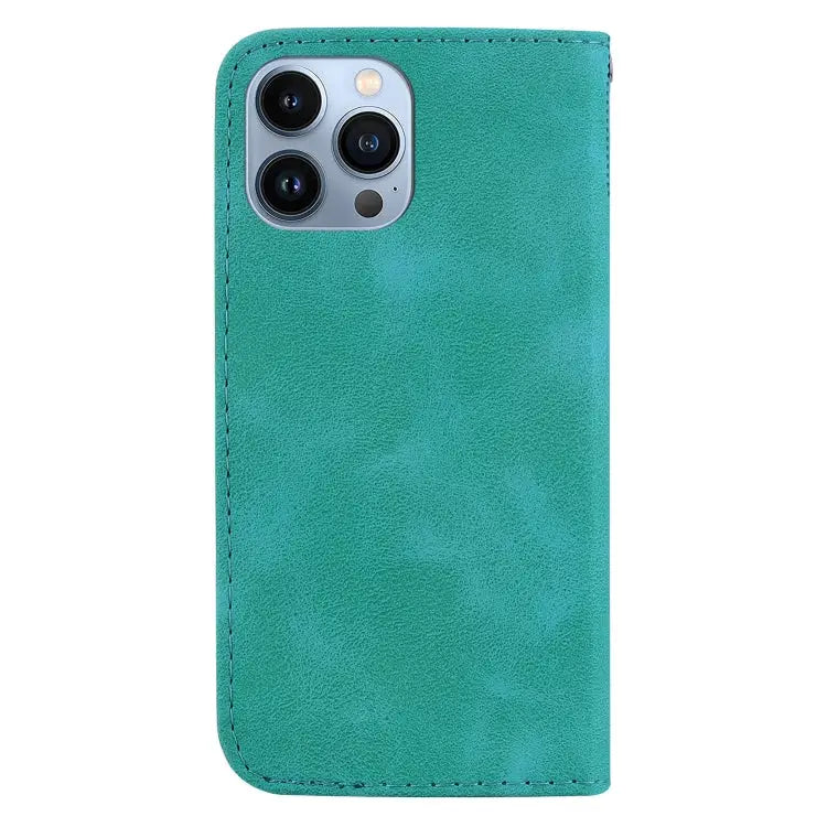 Seven-shaped Embossed Leather Phone Case For iPhone 14 Pro Max For iPhone SE 2022 / SE 2020 / 8 / 7 For iPhone 13 Pro