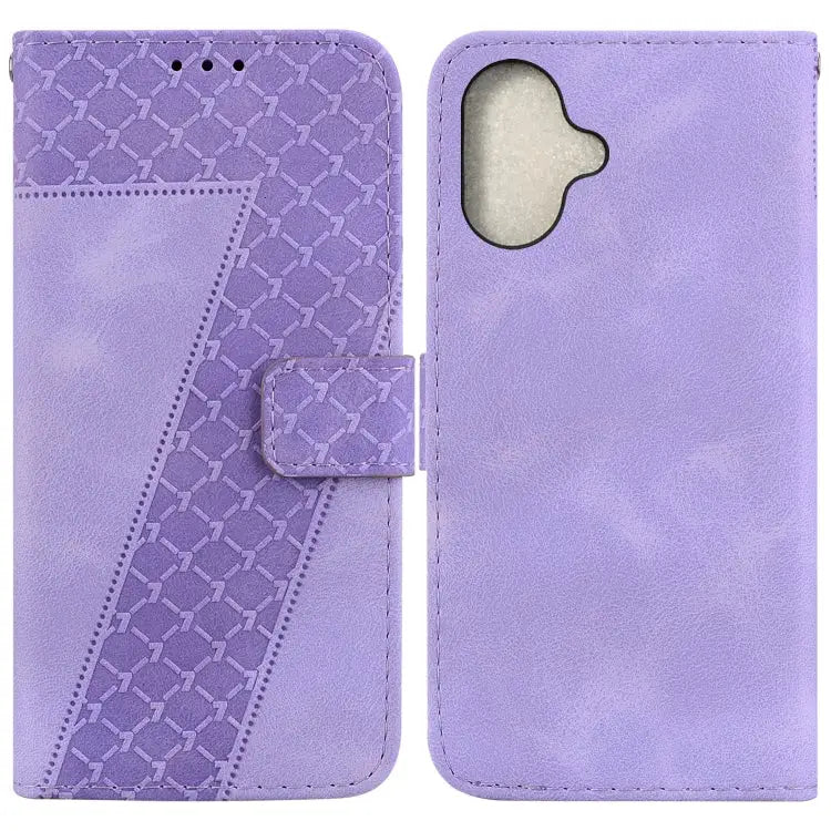 Seven-shaped Embossed Leather Phone Case For iPhone 16 For iPhone 15 Pro Max For iPhone 15 Pro For iPhone 15 Plus