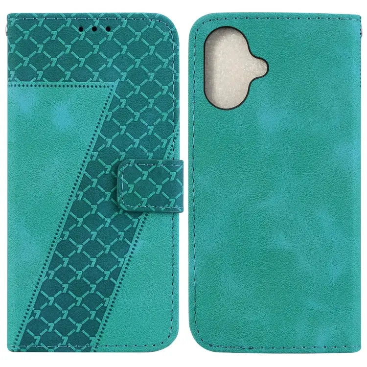 Seven-shaped Embossed Leather Phone Case For iPhone 16 For iPhone 15 Pro Max For iPhone 15 Pro For iPhone 15 Plus