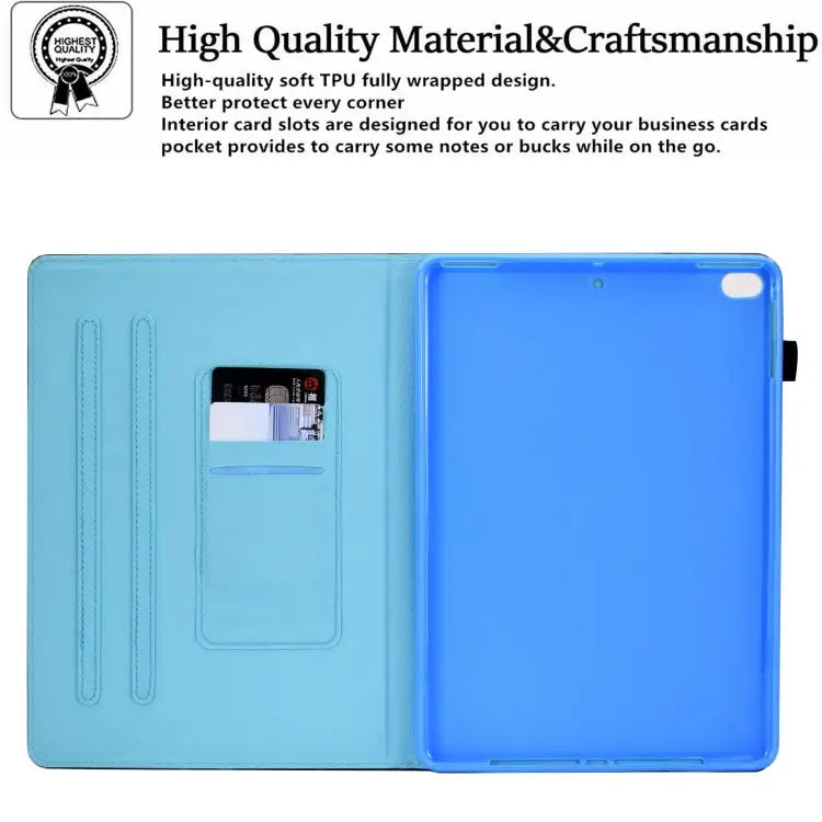 Sewing Pen Slot Leather Tablet Case For iPad 9.7 2018 & 2017 For iPad 10.2 2020 & 2019 For iPad Pro 11 inch 2021 & 2020