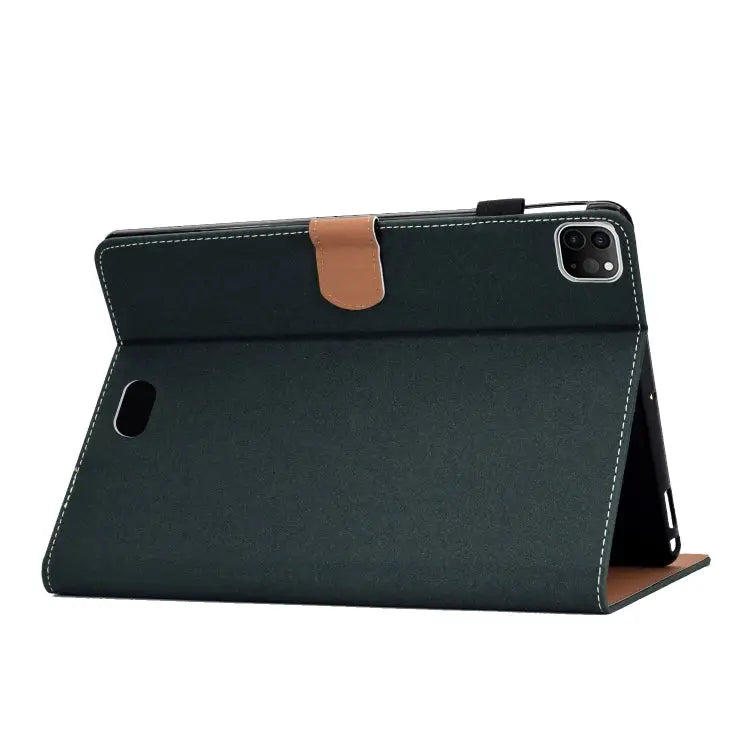 Sewing Thread Left and Right Painted Plate with Sleep Function & Pen Cover & Anti-skid strip & Bracket For iPad Pro 11